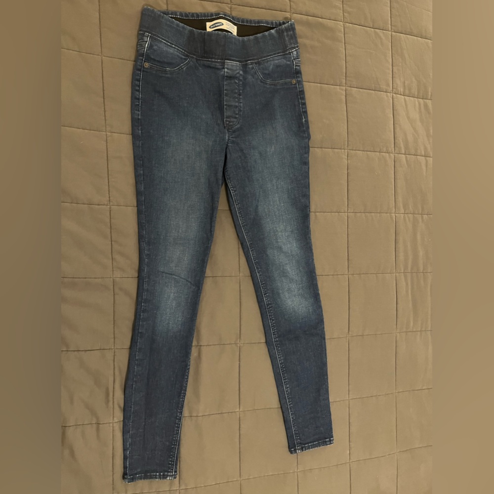 Old Navy size 2 Super Skinny dark blue jeggings